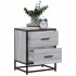Mesitas noche 2 uds madera ingeniería gris Sonoma 40x31x50