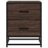 Mesitas noche 2 uds madera ingeniería marrón roble 40x31x50