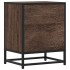Mesitas noche 2 uds madera ingeniería marrón roble 40x31x50