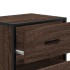 Mesitas noche 2 uds madera ingeniería marrón roble 40x31x50
