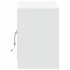 Mueble de TV con LED madera de ingeniería blanco 100x34x50