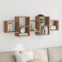 Estante de pared madera ingeniería roble artisian 129x18x42