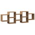 Estante de pared madera ingeniería roble artisian 129x18x42