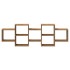 Estante de pared madera ingeniería roble artisian 129x18x42