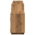 Estante de pared madera ingeniería roble artisian 129x18x42