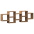 Estante de pared madera ingeniería roble artisian 129x18x42