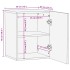 Armario de lavabo para baño madera maciza de mango 38x34x48