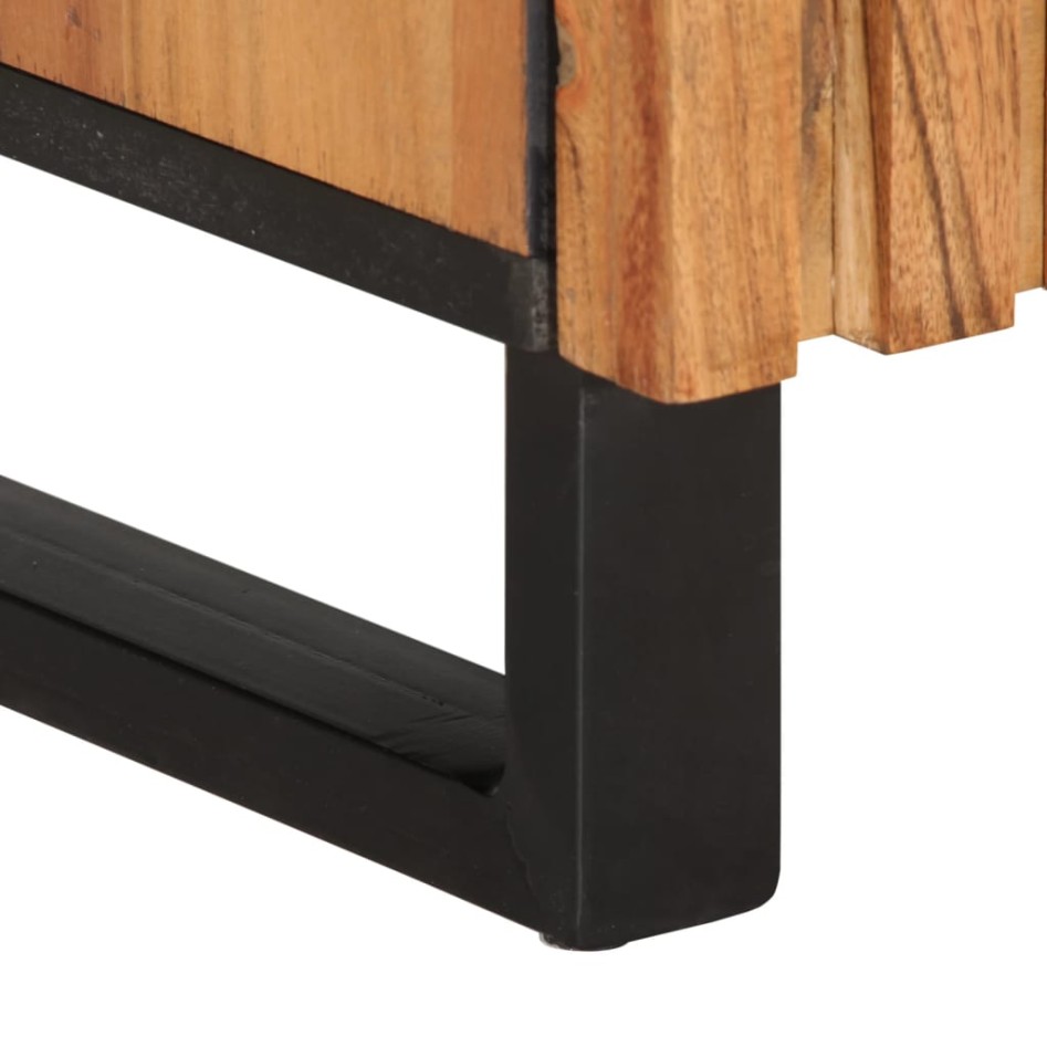 Aparador de madera maciza acacia 40x34x75