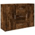 Aparador de madera de ingeniería roble ahumado 90,5x29,5x65