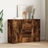 Aparador de madera de ingeniería roble ahumado 90,5x29,5x65