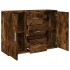 Aparador de madera de ingeniería roble ahumado 90,5x29,5x65