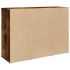 Aparador de madera de ingeniería roble ahumado 90,5x29,5x65