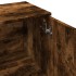 Aparador de madera de ingeniería roble ahumado 90,5x29,5x65