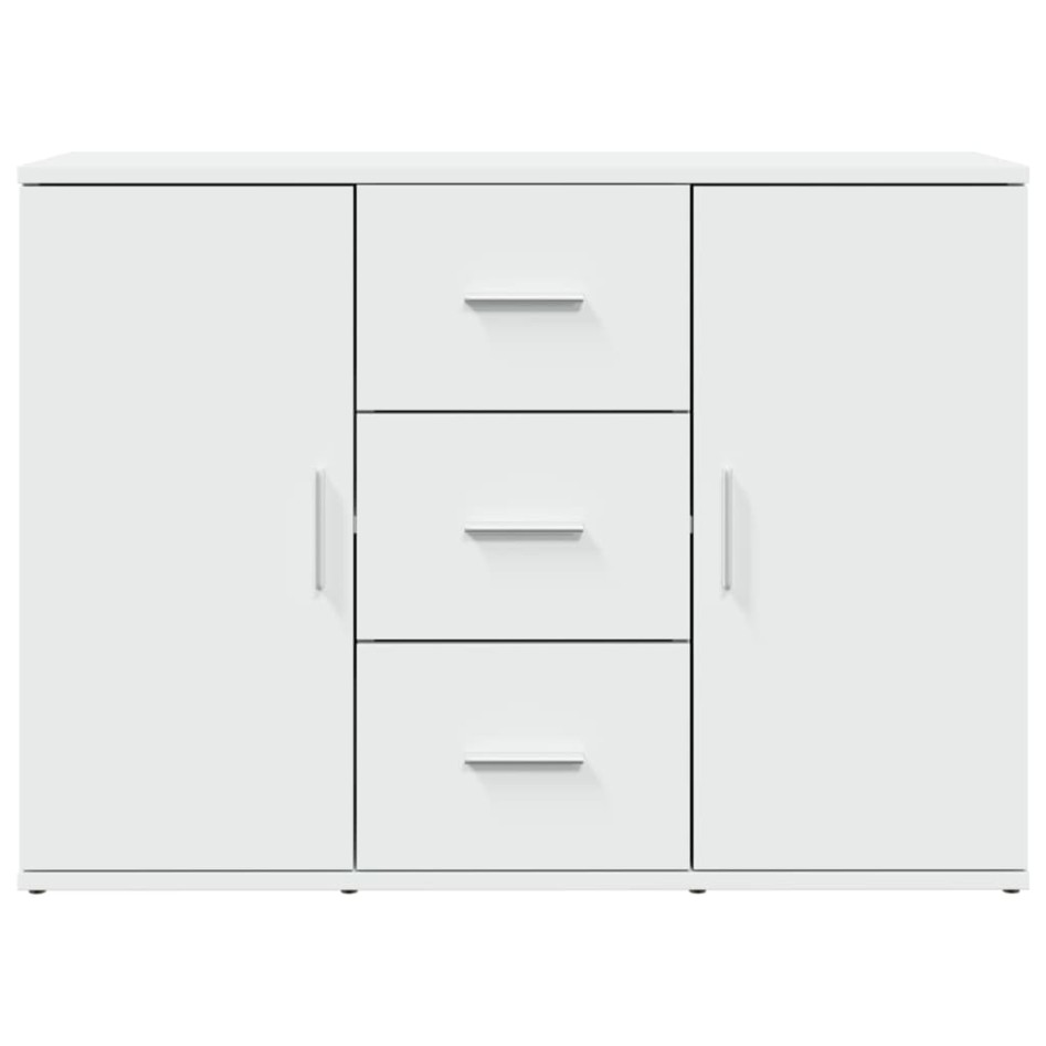 Aparador madera de ingeniería blanco 90,5x29,5x65