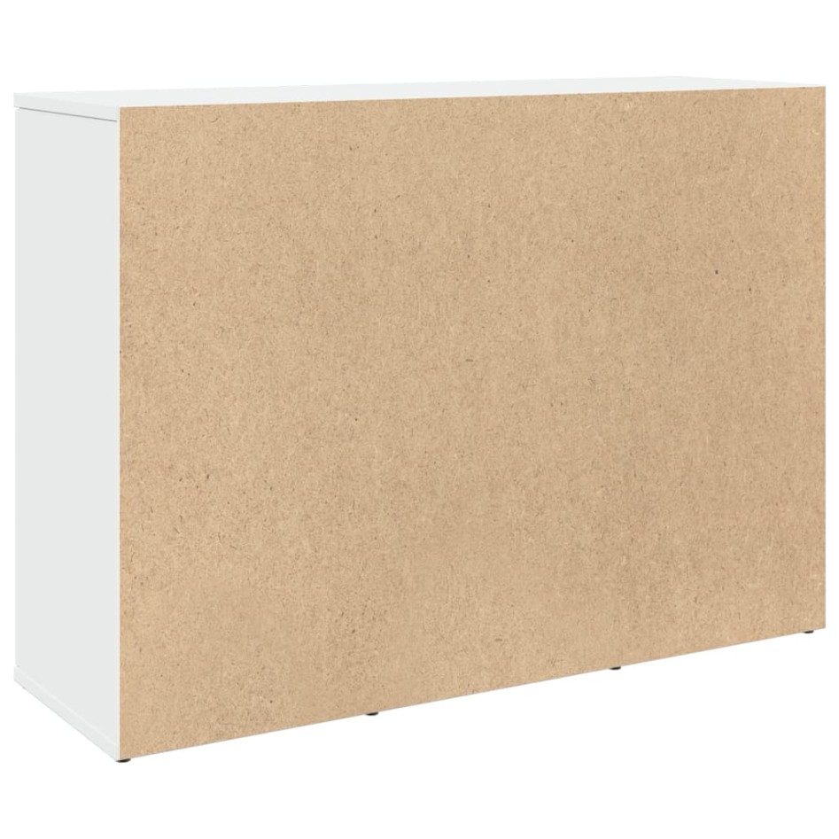 Aparador madera de ingeniería blanco 90,5x29,5x65