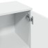 Aparador madera de ingeniería blanco 90,5x29,5x65