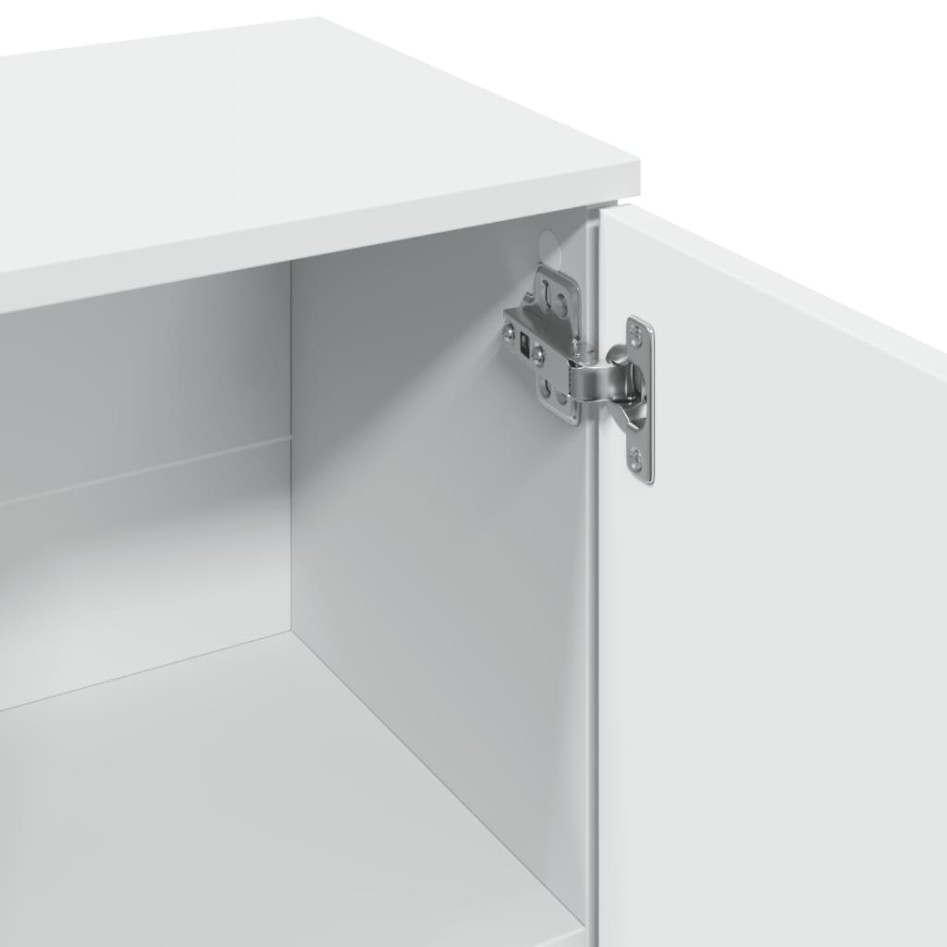 Aparador madera de ingeniería blanco 90,5x29,5x65