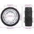 Rueda para rueda de remolque jockey aluminio y goma Ø19,5x10