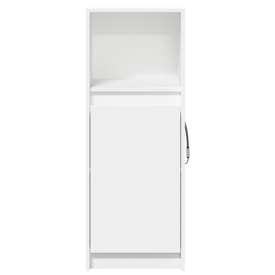 Aparador con luz LED madera de ingeniería blanco 38x34x100