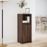 Aparador con LED madera ingeniería marrón roble 38x34x100