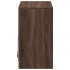 Aparador con LED madera ingeniería marrón roble 72x34x61