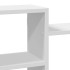 Estantería de pared madera de ingeniería blanca 129x18x42