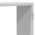 Estantería de pared madera de ingeniería blanca 129x18x42