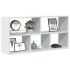 Estantería de pared madera ingeniería blanca 100x25x50