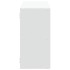 Estantería de pared madera ingeniería blanca 100x25x50