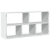 Estantería de pared madera ingeniería blanca 100x25x50