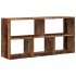 Estante de pared madera de ingeniería envejecida 100x25x50