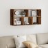 Estante de pared madera de ingeniería envejecida 100x25x50