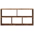 Estante de pared madera de ingeniería envejecida 100x25x50