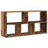 Estante de pared madera de ingeniería envejecida 100x25x50