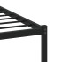 Estructura cama con cabecero sin colchón marrón roble 80x200