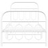 Estructura cama sin colchón con estribo metal blanco 90x190