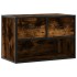 Mueble de TV madera y metal roble ahumado 60x31x39,5