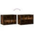 Mueble de TV madera y metal roble ahumado 60x31x39,5