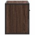 Mueble TV madera ingeniería y metal marrón roble 60x31x39,5