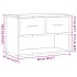 Mueble TV madera ingeniería y metal marrón roble 60x31x39,5