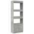 Aparador alto madera de ingeniería gris hormigón 63x33x180