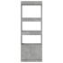 Aparador alto madera de ingeniería gris hormigón 63x33x180