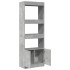 Aparador alto madera de ingeniería gris hormigón 63x33x180