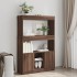 Aparador alto madera de ingeniería roble marrón 92x33x140