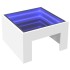 Mesa de centro con Infinity LED blanco 50x50x30