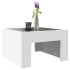 Mesa de centro con Infinity LED blanco 50x50x30