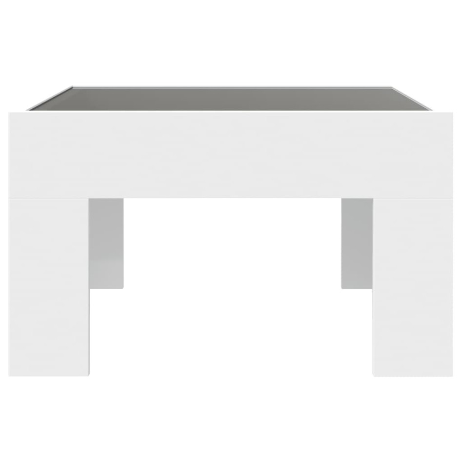 Mesa de centro con Infinity LED blanco 50x50x30