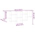Estantería de pared madera de ingeniería negra 159x18x66