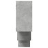 Estantería de pared madera ingeniería gris hormigón