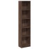 Estantería madera de ingeniería marrón roble 40x24x176